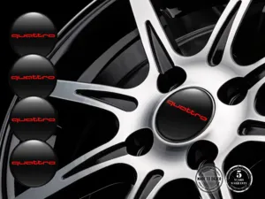 Audi Insignias Bombadas Edición Pegatinas de Alta Calidad